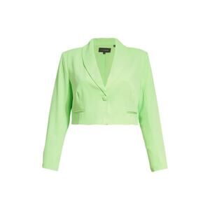 11 Honoré ARIEL CROP BLAZER IN PARADISE GREEN size 20